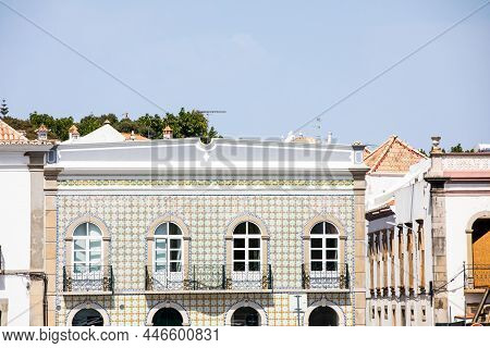 Architecture Details Of Tavira Small City, Algarve, Portugal