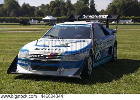 Chantilly, France - September 2016: Peugeot 405 T16 Pikes Peak, Driven By Ari Vatanen In 1988 And 19