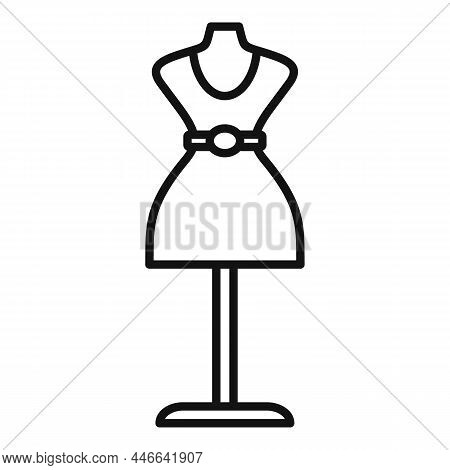 Clothing Mannequin Icon Outline Vector. Repair Tailor. Cloth Sewing