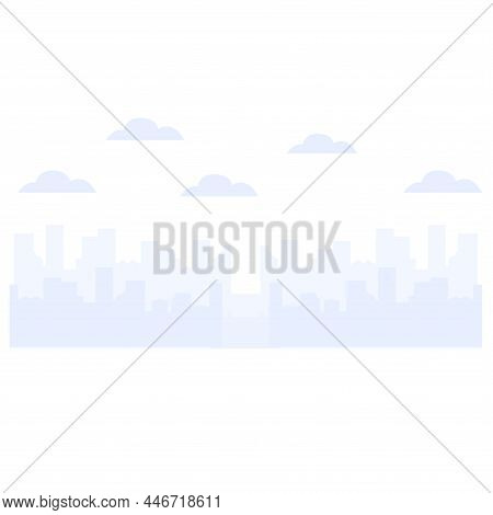 City Skyline Silhouette Building Vector Illustration Architecture. Cityscape Skyline Skyscraper Towe