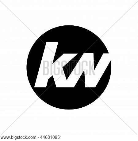 Kn Company Name Initial Letters Monogram. Kn Icon.