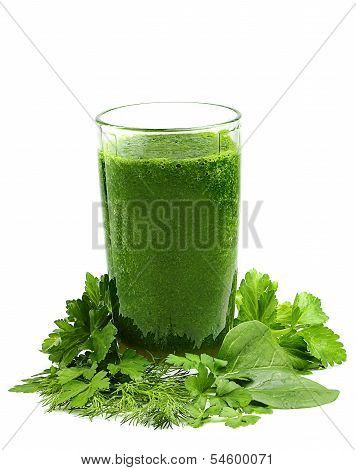 Cocktail Of Fresh Herbs.