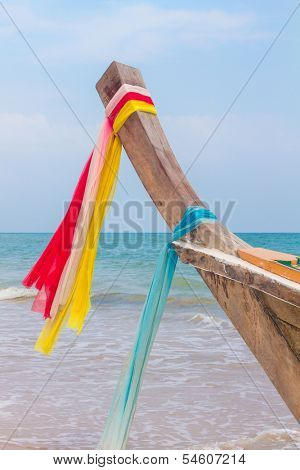 Long tailed boat Ruea Hang Yao in Phuket Thailand