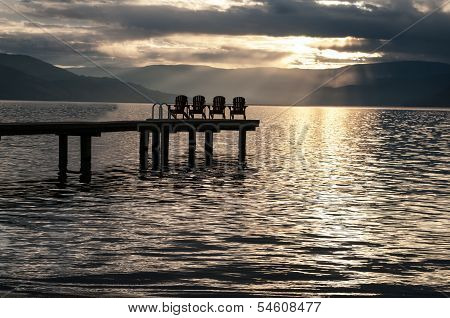 Sun Set over the lake