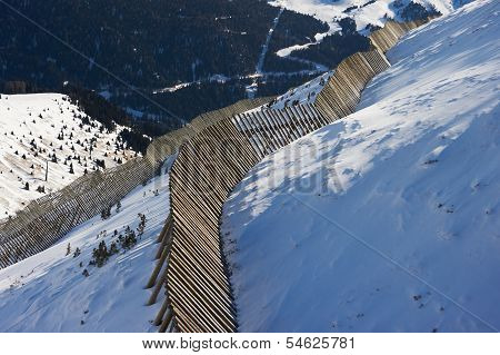 View Of The Valley From The Mountainside