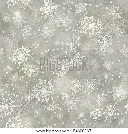 Wrapping Vintage Paper Snowflake Seamless Pattern