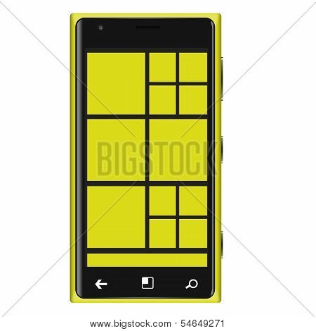 Yellow Mobile phone Type Elagance