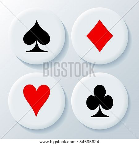 New playing card's signs