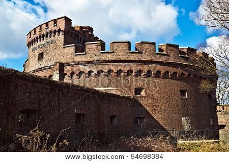 KALININGRAD, RUSSIA - March 3, 2013: Wrangel Tower - Fort Of Koenigsberg