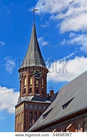 KALININGRAD, RUSSIA - June 9, 2013: Cathedral Of Koenigsberg. Gothic, 14Th Century