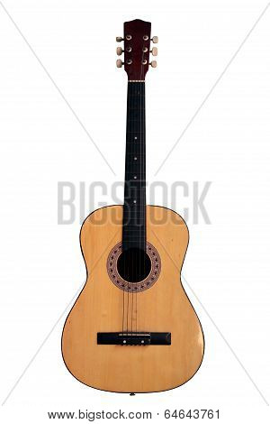 Old Guitar Isolated