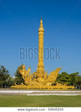 Golden Replica Of A Wax Sculpture