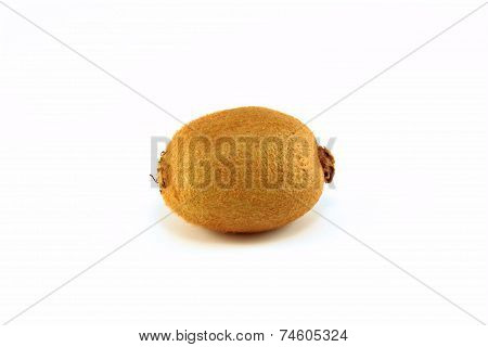 Juicy ripe whole kiwi isolated