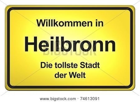 yellow city limit sign