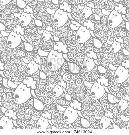 New year.Cheep Seamless pattern