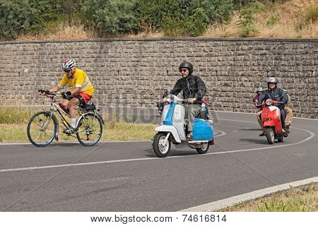 Vintage Italian Scooters Lambretta And Vespa