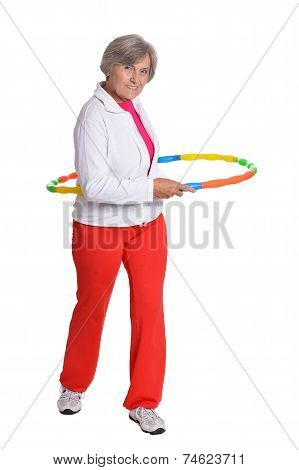 Senior woman exercising