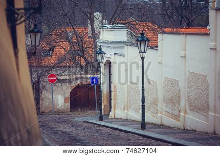 lane in Prague