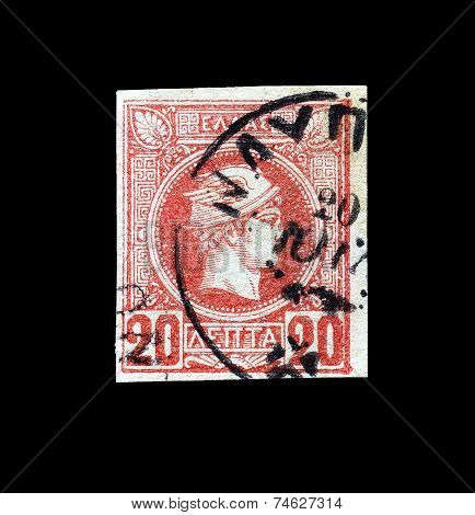 God Hermes stamp 1888