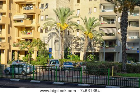 Apartment Balconies In Warm Sunset Lighting