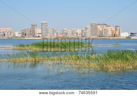 Novo-Savinovsky City District. Kazanka river. The city of Kazan. The Republic of Tatarstan. Russian
