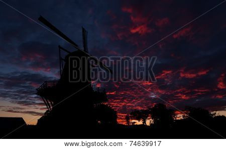 Dawn Sky Windmill