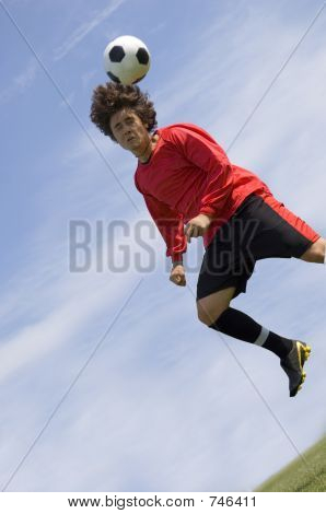 Fotbal fotbalové hráče, takže hlavička