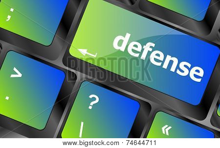 Computer Keyboard Keys With Word Defense