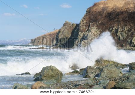 Tempête sur la mer