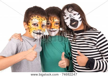 Kids With Face-paint