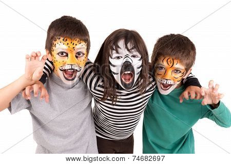 Kids With Face-paint