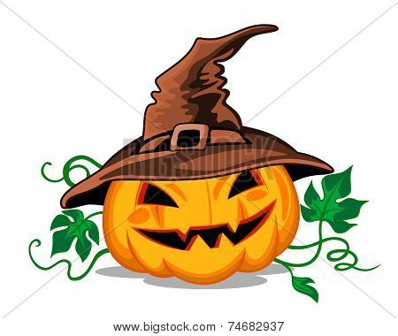 Halloween pumpkin in heat