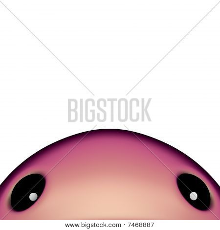 Cartoon roze schattige kleine monster schepsel crittercartoon roze schattige kleine monster schepsel critter