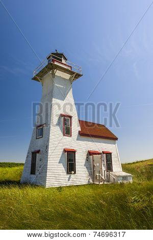 New London Range Rear Lighthouse in Queens County, Prince Edward Island, Canada