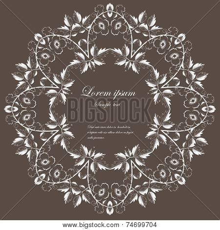 Vector template for folder, business card and invitation