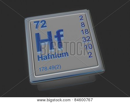 Hafnium. Chemical element. 3d