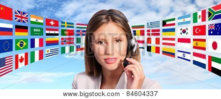 call center operator international contact