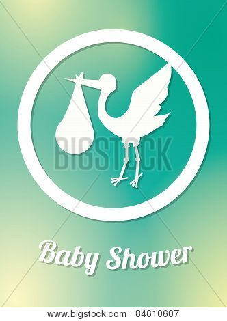 Baby shower design, vector illustration.