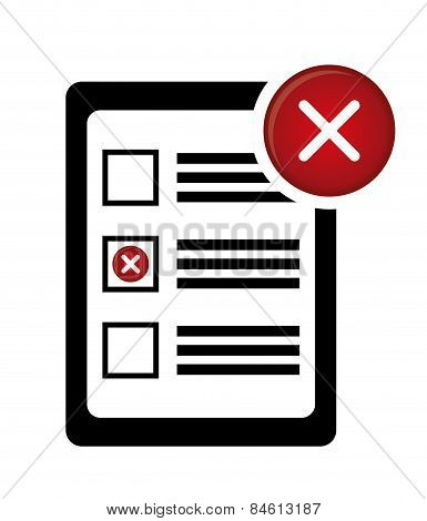 Survey design, vector illustration.