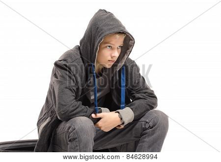 Depressed Teenage Boy