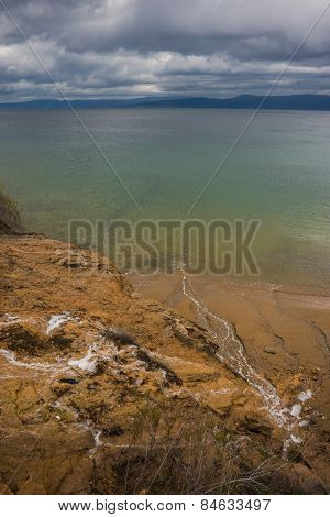 Thermal Springs On The Beach In Kato Illia, Evia, Greece