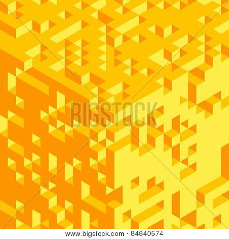 Abstract 3d geometrical background. Mosaic. Vector illustration.