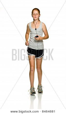 Giovane atleta Running