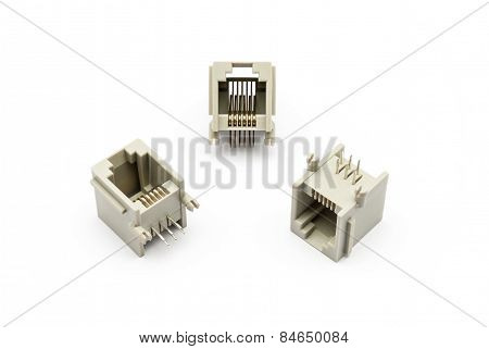 Pile Of Rj-11 Jacks
