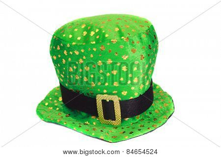 Fun and Funny Hat aka Mad Hatter Hat isolated on white. room for your text