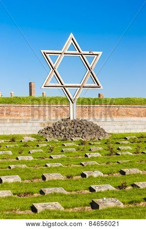 Small Fortress Theresienstadt with cemetery, Terezin, Czech Republic