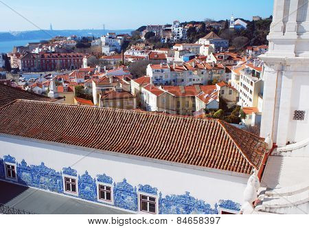Monastery of Sao Vicente de Fora roof view