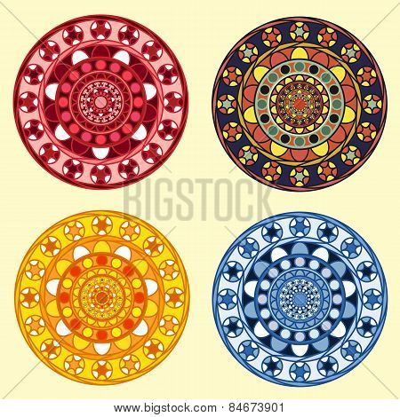 Decorative Ornamental Circles Set