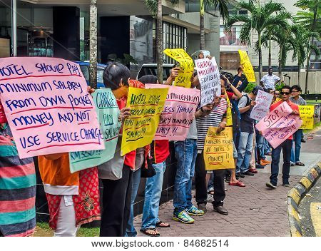 Grand Millennium hotel (Kuala Lumpur) employees' protest