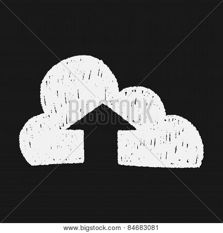 Internet Cloud Doodle Drawing